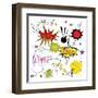 Comic Speech Bubbles-Agan-Framed Art Print