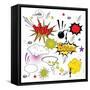 Comic Speech Bubbles-Agan-Framed Stretched Canvas