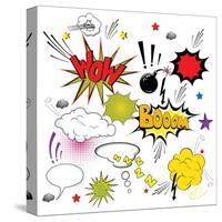 Comic Speech Bubbles-Agan-Stretched Canvas