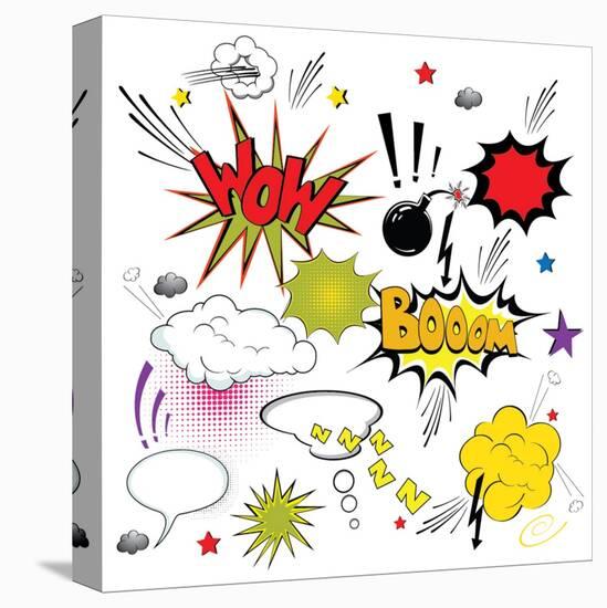 Comic Speech Bubbles-Agan-Stretched Canvas