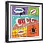 Comic Speech Bubbles-Macrovector-Framed Art Print