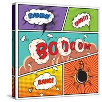 Comic Speech Bubbles-Macrovector-Stretched Canvas