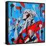 Comic Splash-Abstract Graffiti-Framed Stretched Canvas