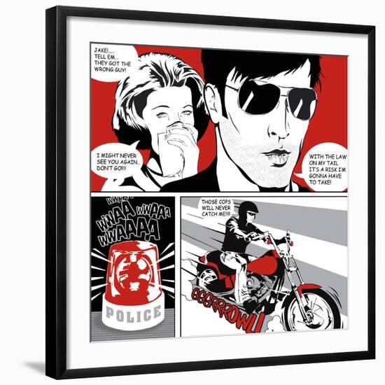 Comic Strip II-Tom Frazier-Framed Giclee Print