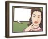 Comic Style Confused Housewife-jorgenmac-Framed Art Print