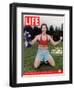 Comic Will Ferrell Outside in Freeway Park Doing a Bad Imitation of Brandi Chastain, May 13, 2005-Jeff Riedel-Framed Photographic Print