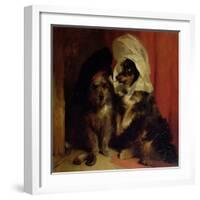 Comical Dogs, 1836-Edwin Henry Landseer-Framed Giclee Print