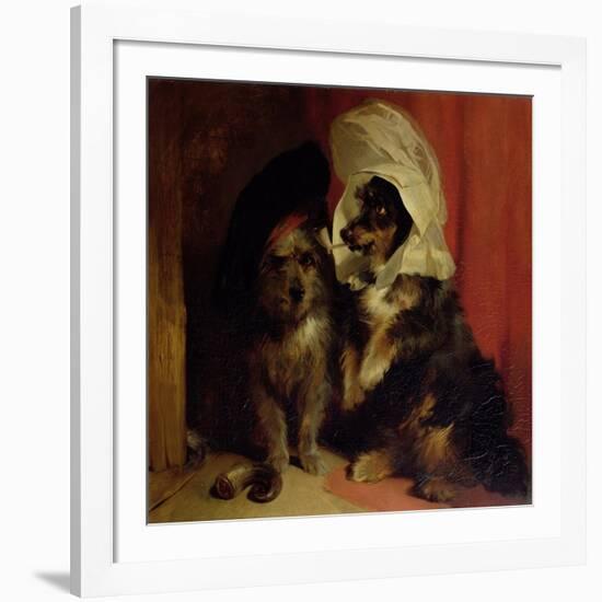 Comical Dogs, 1836-Edwin Henry Landseer-Framed Giclee Print