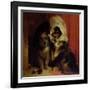 Comical Dogs, 1836-Edwin Henry Landseer-Framed Giclee Print