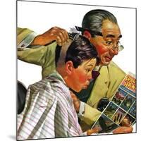 "Comical Haircut," February 27, 1943-Howard Scott-Mounted Giclee Print