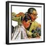 "Comical Haircut," February 27, 1943-Howard Scott-Framed Premium Giclee Print