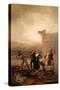 Comicos Ambulantes-Francisco de Goya-Stretched Canvas