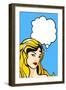 Comics Style Girl-Alena Kozlova-Framed Art Print