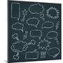 Comics Style Speech Bubbles Set-elein-Mounted Art Print