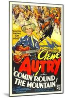 Comin' Round the Mountain, Gene Autry, Smiley Burnette, 1936-null-Mounted Art Print