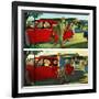 "Coming and Going to Work", June 28, 1952-Thornton Utz-Framed Giclee Print