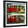 "Coming and Going to Work", June 28, 1952-Thornton Utz-Framed Giclee Print