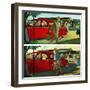 "Coming and Going to Work", June 28, 1952-Thornton Utz-Framed Premium Giclee Print