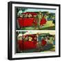 "Coming and Going to Work", June 28, 1952-Thornton Utz-Framed Premium Giclee Print