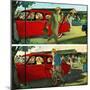 "Coming and Going to Work", June 28, 1952-Thornton Utz-Mounted Premium Giclee Print