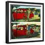 "Coming and Going to Work", June 28, 1952-Thornton Utz-Framed Giclee Print