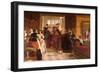 Coming down to Dinner, 1876 (Oil on Canvas)-John Callcott Horsley-Framed Giclee Print