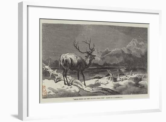 Coming Events Cast their Shadows before Them-Edwin Landseer-Framed Giclee Print