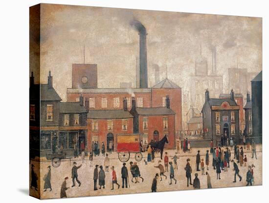 Coming Home from the Mill-Laurence Stephen Lowry-Stretched Canvas