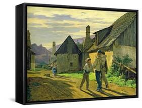 Coming Home from the War, 1859-Ferdinand Georg Waldmuller-Framed Stretched Canvas