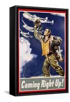 Coming Right Up! Poster-James Montgomery Flagg-Framed Stretched Canvas