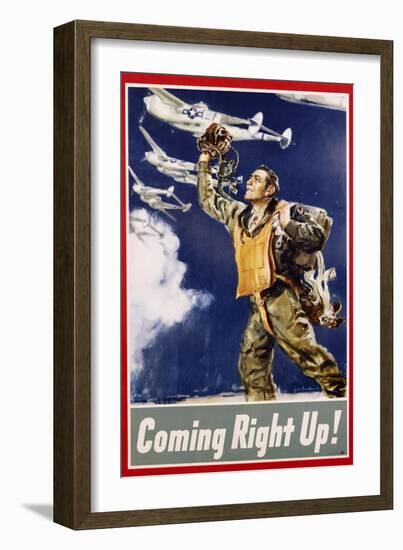 Coming Right Up! Poster-James Montgomery Flagg-Framed Giclee Print