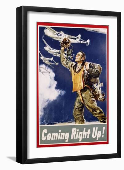 Coming Right Up! Poster-James Montgomery Flagg-Framed Giclee Print