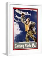 Coming Right Up! Poster-James Montgomery Flagg-Framed Giclee Print