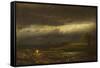 Coming Storm, Lake Cayuga (N.Y.)-William Hart-Framed Stretched Canvas