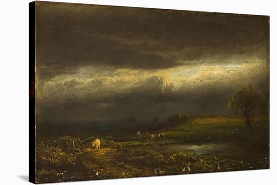 Coming Storm, Lake Cayuga (N.Y.)-William Hart-Stretched Canvas