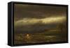 Coming Storm, Lake Cayuga (N.Y.)-William Hart-Framed Stretched Canvas