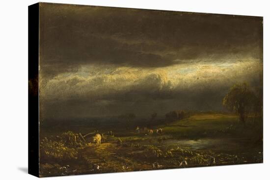 Coming Storm, Lake Cayuga (N.Y.)-William Hart-Stretched Canvas