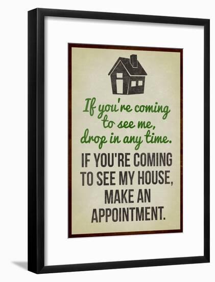 Coming To See My House Poster-null-Framed Poster