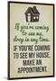 Coming To See My House Poster-null-Mounted Poster