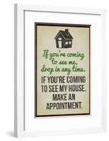 Coming To See My House-null-Framed Poster