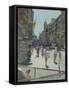 Coming up into the Morning Light of Carrer de Pelai from Placa Universitat, 2013-Peter Brown-Framed Stretched Canvas