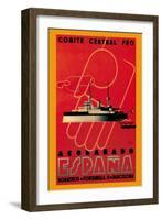 Comite Central Pro, Acorazado Espana-Henry Ballesteros-Framed Art Print