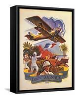 Commandant Bagnaux Flies Long-Distance To Madagascar In Breguet Xix-Raoul Augur-Framed Stretched Canvas