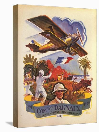 Commandant Bagnaux Flies Long-Distance To Madagascar In Breguet Xix-Raoul Augur-Stretched Canvas