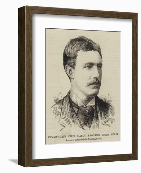 Commandant Cecil D'Arcy, Frontier Light Horse-null-Framed Giclee Print