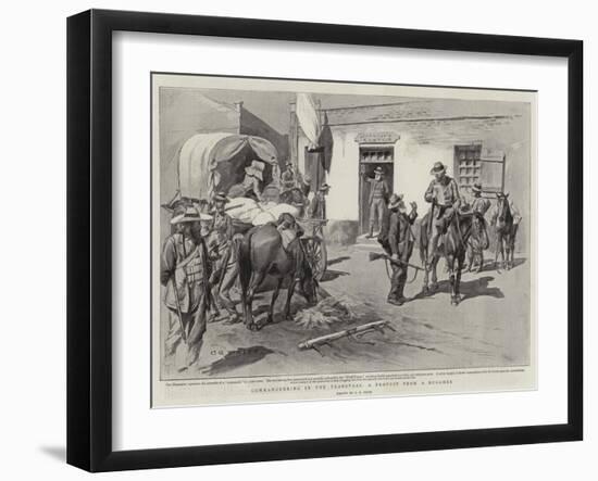 Commandeering in the Transvaal, a Protest from a Burgher-Charles Edwin Fripp-Framed Giclee Print