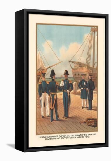 Commander, Captain and Lieutenant of the Navy-Werner-Framed Stretched Canvas