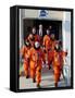 Commander Eileen Collins with Space Shuttle Mission 114 Crew En Route to the Launch Pad, Jul 2005-null-Framed Stretched Canvas