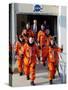 Commander Eileen Collins with Space Shuttle Mission 114 Crew En Route to the Launch Pad, Jul 2005-null-Stretched Canvas