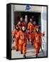 Commander Eileen Collins with Space Shuttle Mission 114 Crew En Route to the Launch Pad, Jul 2005-null-Framed Stretched Canvas